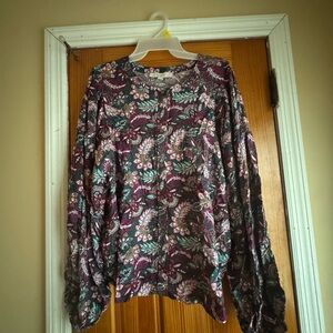 LOFT Multicolor Floral Blouse
